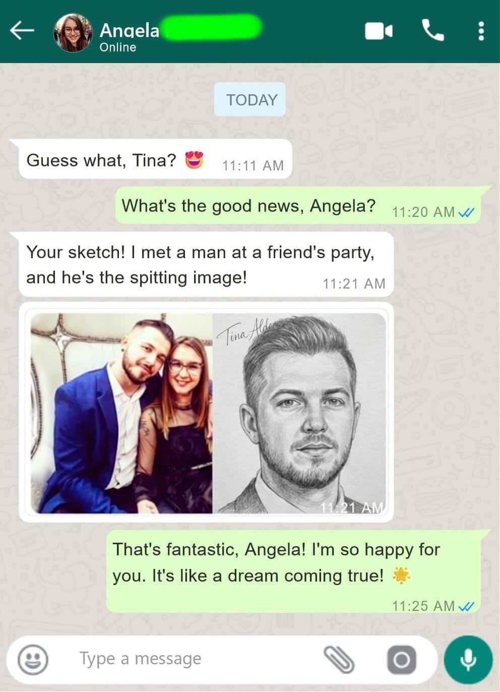 Client testimonial from Angela